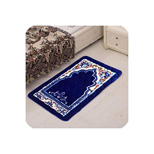 Luxury Muslim Prayer Carpet Outdoor Garden Rug Pilgrimage Big Carpets for Livingroom Home Parlor Bedroom Bedside Rectangle Rug + Free Bag 75x120cm