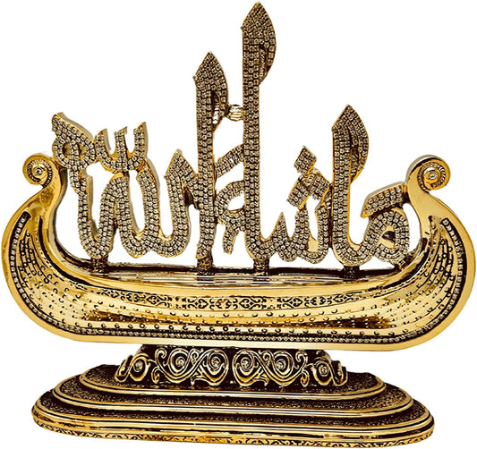 Islamic Turkish Table Decor, Islamic Art Sculpture Table Decor with Rhinestones, Islamic Table Decor [New Arrival]