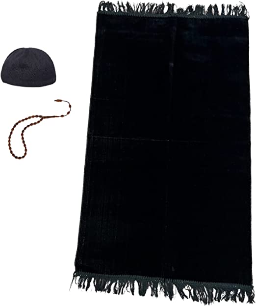Prayer Rug, Muslim Prayer Rug, Muslim Prayer Mat Islamic Prayer Rug with + Free Prayer Beads