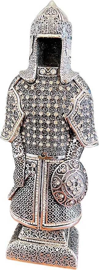Turkish Islamic Home Decoration, Islamic Ottoman Suit of Armor with Names of Allah, Islamic Art Sculpture Table Décor, Islamic Statue Figurine Décor, Allah Table Décor, Muslim Table Decor [New Arrival]