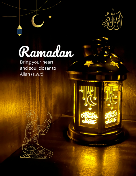 Ramadan Lanterns Eid Muslim Festive Decorations Ramadon Lantern Lights Eid Crafts LED Night Light for Iftar Gifts Home Table Bedroom Gift Party Festival with LED Light (Gold_Sm) 6"x4" [New Arrival]