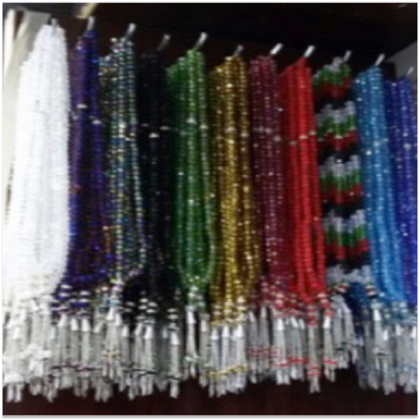 Lot 10 big Tasbih Prayer 99 Worry Beads Misbaha Islamic Muslim Rosary Multi-color (10pcs/set)