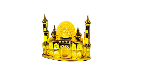 Ramadan Lantern Ramadan Decorations Decorative Indoor Lantern Décor with LED and Neon with USB and Battery Option (Masjid with Globe. & LED Lights) [New Arrival]