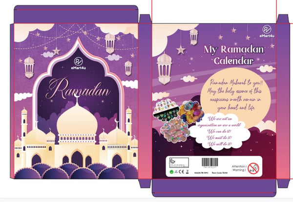 Ramadan Gift, Ramadan Countdown Calendar Ramadan Advent Calendar, Ramadan Gift for Girls, Ramadan Home Decorations Ramadan Calendar, Ramadan Surprise Calendar Box for Kids, Ramadan Gift for Girls, Ramadan Gift for Boys [New Arrival]