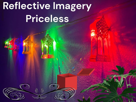String Lights Bundle 2 Sets, Holiday Decor, Indoor Lights Fall Festive Decoration, RGB LED Lights with Battery Pack Lantern Christmas RGB Decor String Lights 2 Pcs Set (2D Fanous_LED)