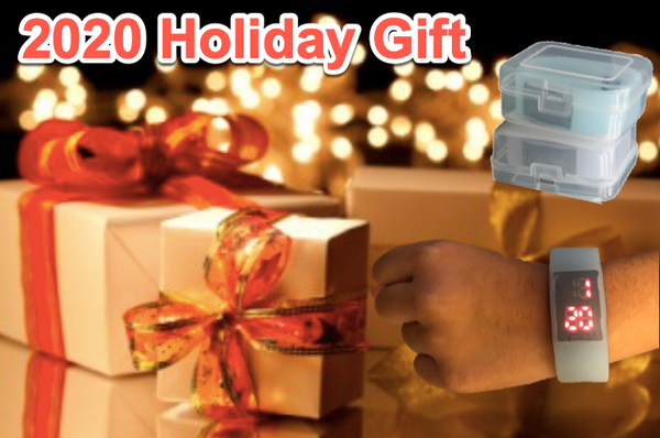 KIDS Gift Glow in the Dark Silicone LED Wrist Watch Party Favors Supplies Luminant Watch with Individual Box 4 Unique Colors 4 - pack