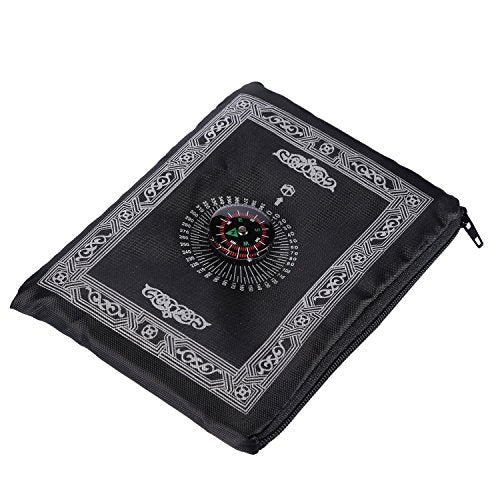 Islamic Travel Prayer Mat,Portable Rug,Pocket Sized Carry Bag Waterproof Islamic Prayer Rug,Qibla,Ramadan Decoration,Muslim Gift ( Pack of 2)